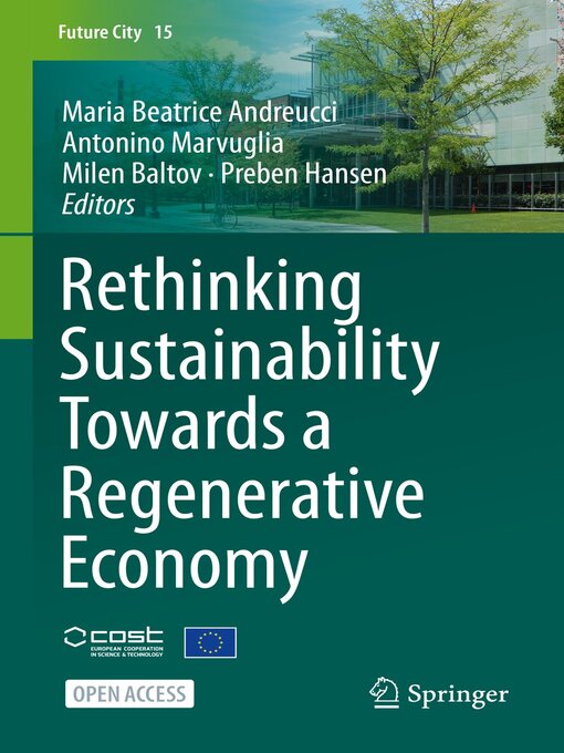 Title details for Rethinking Sustainability Towards a Regenerative Economy by Maria Beatrice Andreucci - Available
